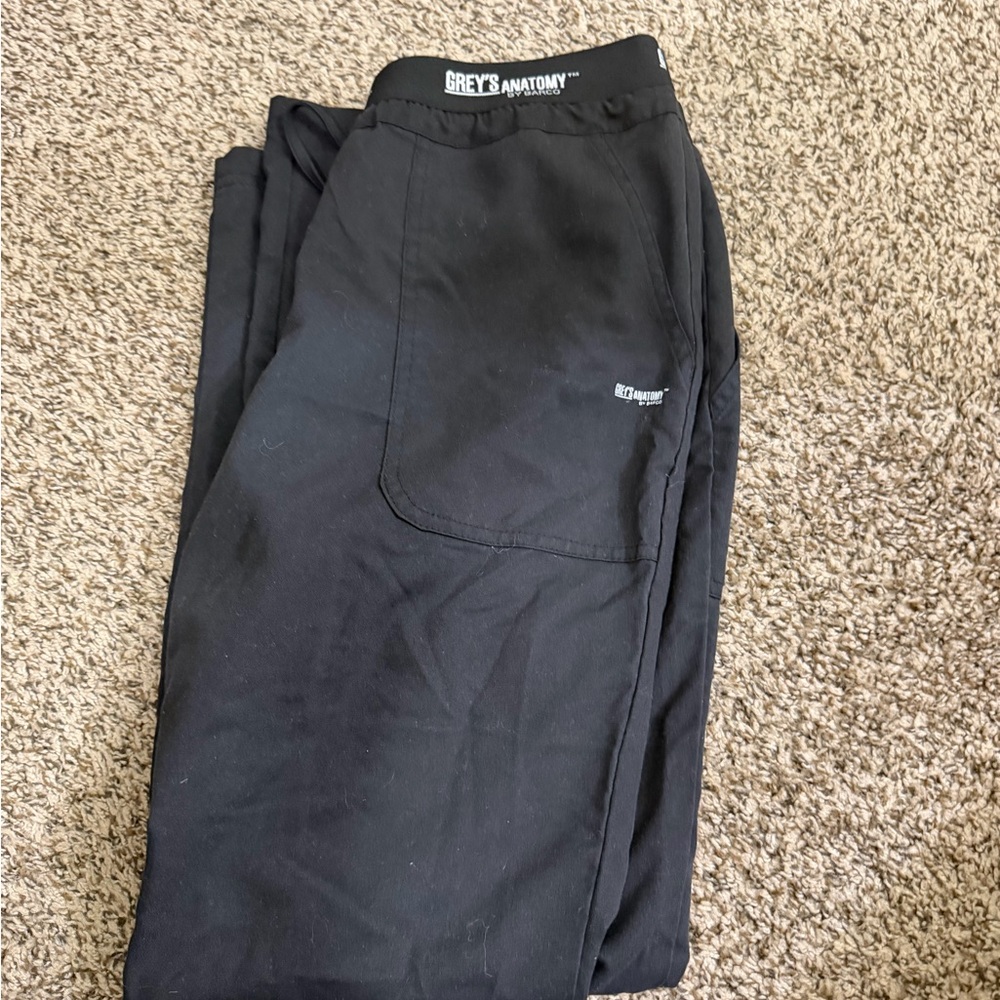 Grey's Anatomy Black Women's Straight Leg Scrub Pants